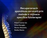 Recuperarea in spondiloza PowerPoint Presentation Notes