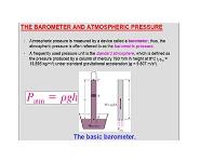 Manometers and Barometers PowerPoint Presentation Notes