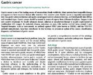 Gastric Cancer Medical Notes