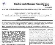 A Review of Neuropharmacological Screening Techniques for Pharmaceuticals Medical Notes