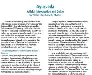 A Brief Introduction and Guide to Ayurveda Medical Notes