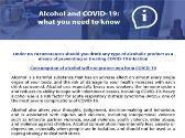All you need to know about Alcohol and COVID-19