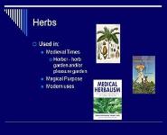 Herbalism PowerPoint Presentation Notes