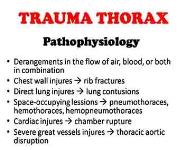 Trauma Thorax Pathophysiology PowerPoint Presentation
