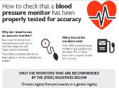 Checking proper test for accuracy by blood pressure monitor