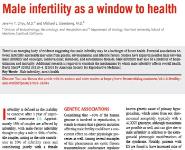 Male infertility as a window to health Medical Notes