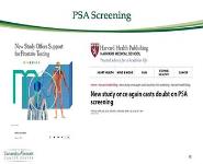 Prostate Cancer Updates: Screening Treatment and Survivorship PowerPoint Presentation Notes