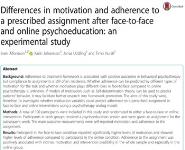 Differences in Motivation and Adherence Medical Notes
