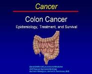Colon Cancer - Epidemiology Treatment and Survival PowerPoint Presentation Notes