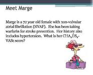 Warfarin Your Days are Numbered PowerPoint Presentation Notes