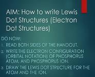 Lewis Dot Structure PowerPoint Presentation