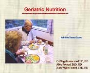 Geriatric Nutrition PowerPoint Presentation Notes