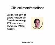 Bells Palsy PowerPoint Presentation Notes