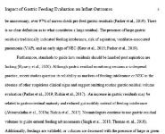 Gastric Residual Evaluation in Neonates Medical Notes