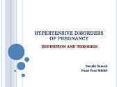 Hypertensive Disorders Of Pregnancy