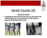 Dental Injuries PowerPoint Presentation