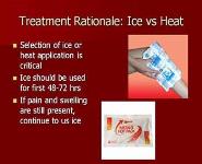 Treatment Rationale-Ice vs Heat PowerPoint Presentation