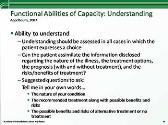 Informed Consent and Capacity