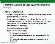 Informed Consent and Capacity PowerPoint Presentation