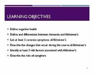 Alzheimers and Other Dementias - The Basics PowerPoint Presentation