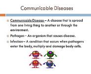 Communicable and Non Communicable Diseases PowerPoint Presentation