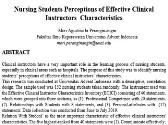 Clinical Instructors Characteristics
