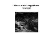 Abscess Clinical Diagnosis Treatment