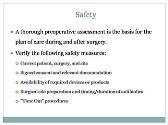 Pre-Operative and Post-Operative Care