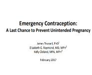 Emergency Contraception-A Last Chance to Prevent Unintended Pregnancy Medical Notes