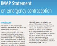 IMAP Statement on emergency contraception Medical Notes