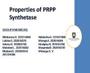 PRPP Synthetase PowerPoint Presentation Notes
