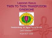 Twin To Twin Transfusion Syndrome
