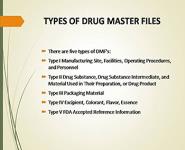 DRUG MASTER FILE (DMF) PowerPoint Presentation Notes