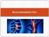 Musculoskeletal Pain
