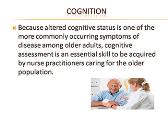Geriatric Assessment and Diagnosis
