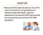 Geriatric Assessment and Diagnosis PowerPoint Presentation Notes