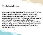 Types of Stress and Their Symptoms and Treatment PowerPoint Presentation Notes
