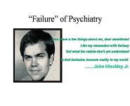 History of Mental Health-The Shift From Freud and Analysis to Neurobiology and Drugs PowerPoint Presentation Notes