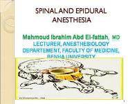 Spinal and Epdural Anesthesia PowerPoint Presentation