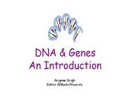 DNA and Genes An Introduction PowerPoint Presentation