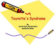 Tourettes Syndrome PowerPoint Presentation