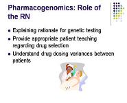 Pharmacogenomics PowerPoint Presentation Notes