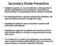 Stroke and Spinal Cord Disorders PowerPoint Presentation Notes