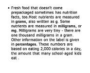 Understanding Food Labels PowerPoint Presentation