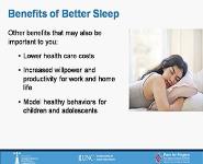 Better Sleep For Health And Well-Being PowerPoint Presentation