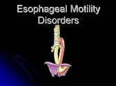 Esophageal Disorders