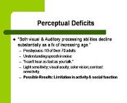 Cognitive Aging PowerPoint Presentation