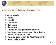 Elder Abuse PowerPoint Presentation Notes