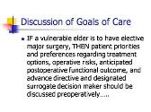Perioperative Care in Geriatrics