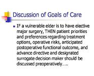 Perioperative Care in Geriatrics PowerPoint Presentation
